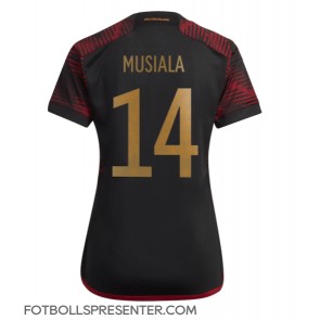 Tyskland Jamal Musiala #14 Borta Matchtröja Dam VM 2022 Kortärmad
